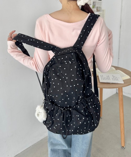 SOLLON.（ソルロン） デイバック リュック ドット柄リュックサック