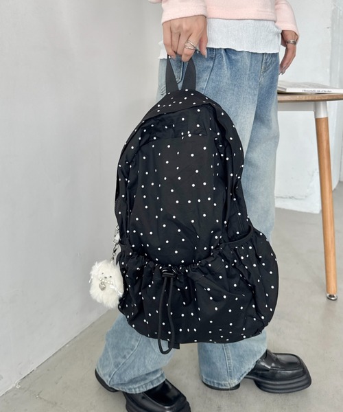 SOLLON.（ソルロン） デイバック リュック ドット柄リュックサック