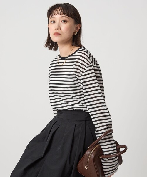 tシャツ シアー ロングスリーブ Tシャツ レディース