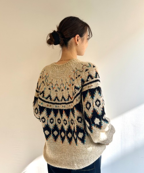 GREEN BUTTER（グリーンバター） ニット セーター ALPACA NORDIC