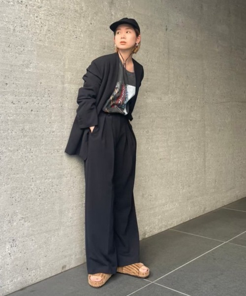TODAYFUL ブラック カジュアルパンツ 36 TODAYFUL 「TODAYFUL」 パンツ 36inch ブラック レディース