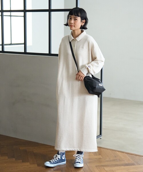 Champion チャンピオン ポロワンピース Lサイズ ミントグリーン Champion チャンピオン ポロワンピース Lサイズ ミントグリーン
