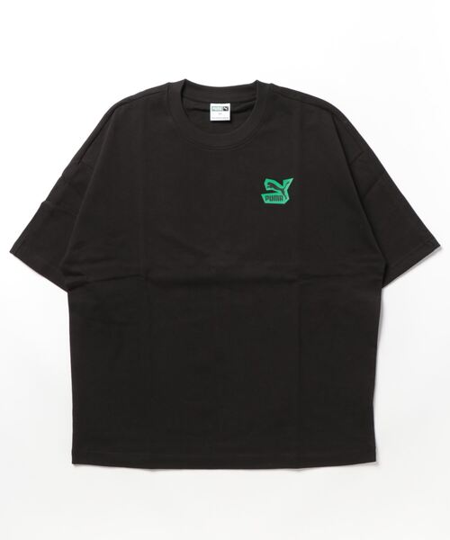 「PUMA」 半袖Tシャツ LARGE ブラック メンズ