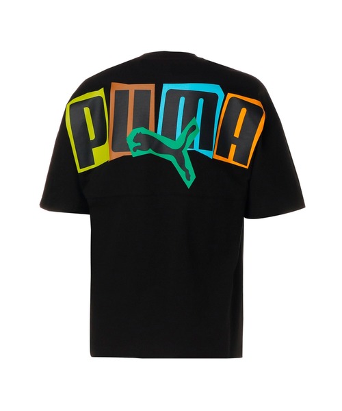 「PUMA」 半袖Tシャツ LARGE ブラック メンズ