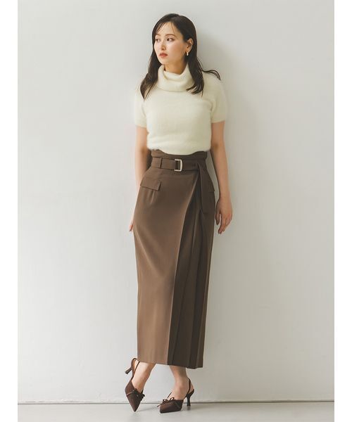 スカート snidel* SNIDEL スカート ベルトデザインタイトスカート : ZOZOTOWN