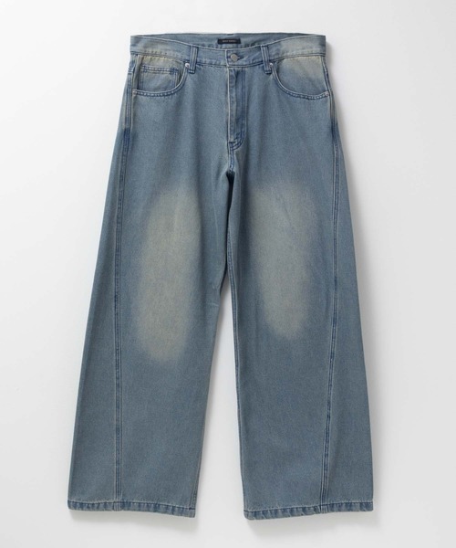 ジーンズ Curved Wide-Leg Denim Pants デニムカーブワイドパンツ