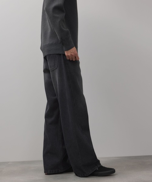 ジーンズ Curved Wide-Leg Denim Pants デニムカーブワイドパンツ