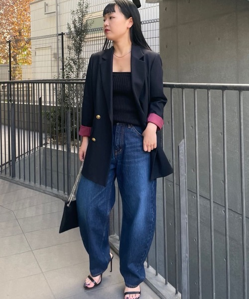 「GALLARDAGALANTE」 加工デニムパンツ 0 ネイビー レディース