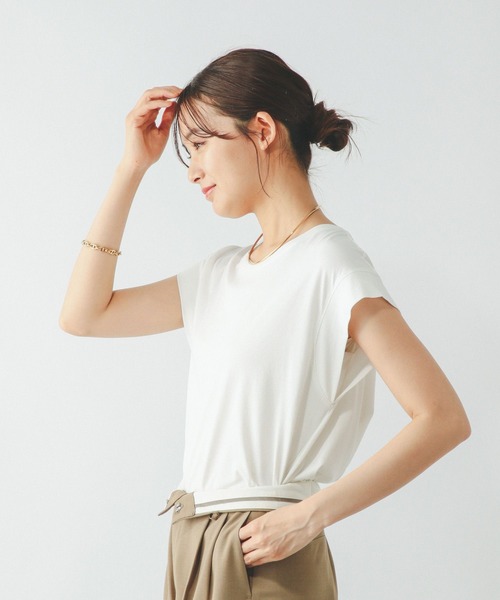 「GLOBAL WORK」 ノースリーブトップス MEDIUM オフホワイト レディース_画像5