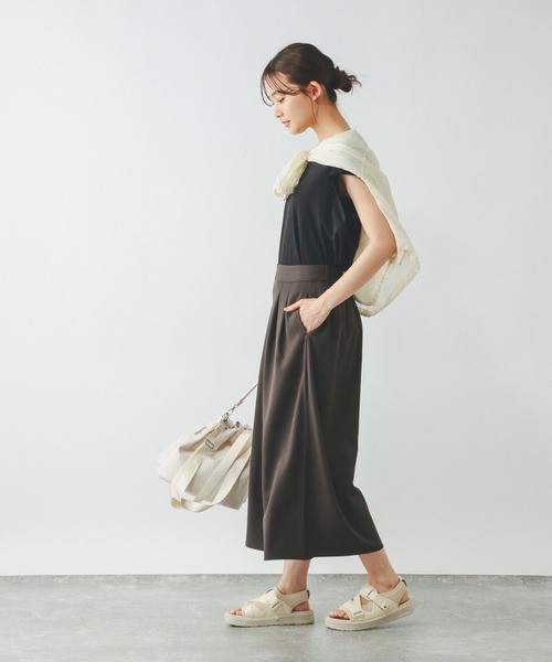 「GLOBAL WORK」 ノースリーブトップス MEDIUM オフホワイト レディース_画像7