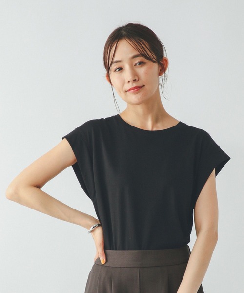 「GLOBAL WORK」 ノースリーブトップス MEDIUM オフホワイト レディース_画像9