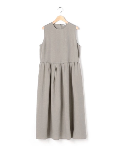 LE GLAZIK ワンピース　グレー　ノースリーブ LE GLAZIK（ルグラジック） ノースリーブワンピース 36 グレー