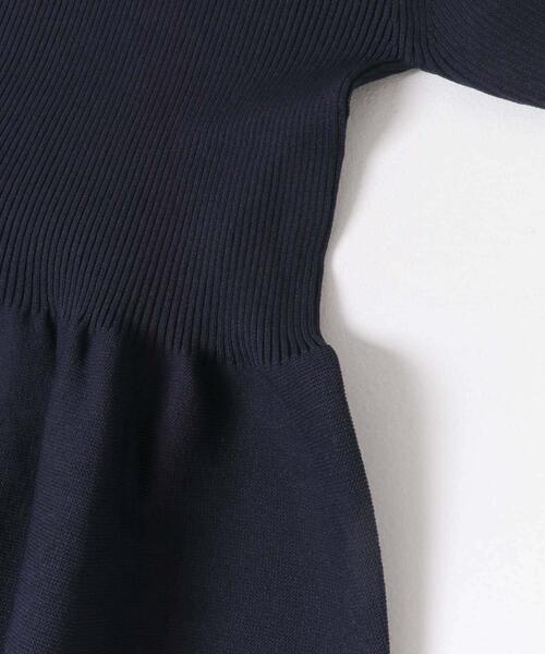 ワンピース 「WEB/一部店舗限定」フォルムシルエットVネックリブ
