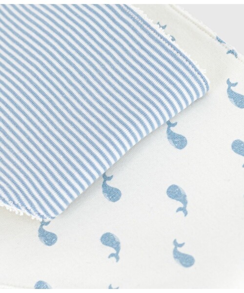 PETIT BATEAU（プチバトー） スタイ よだれかけ 三角スタイ2枚組