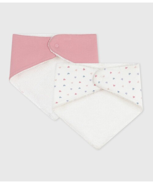 PETIT BATEAU（プチバトー） スタイ よだれかけ 三角スタイ2枚組