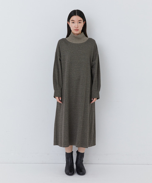 極美品✨コンジェペイエ　アデュートリステス　ニットワンピース　タートルネック conges payes ADIEU TRISTESSE（コンジェペイエアデュートリステス