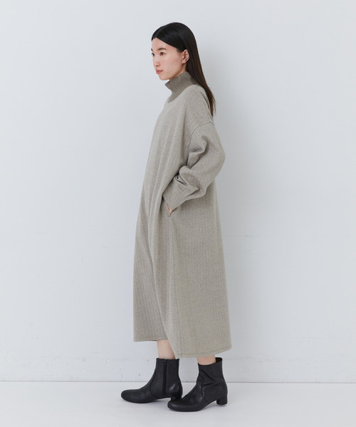 極美品✨コンジェペイエ　アデュートリステス　ニットワンピース　タートルネック conges payes ADIEU TRISTESSE（コンジェペイエアデュートリステス