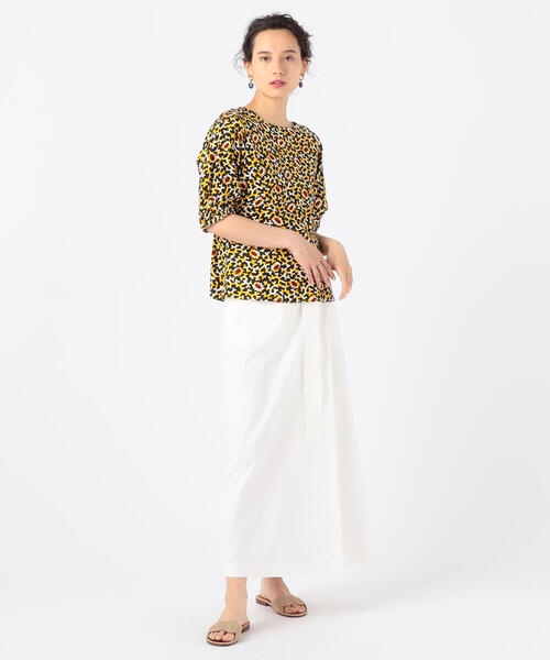 「SOULEIADO」 半袖ブラウス 36 イエロー系その他 レディース_画像2