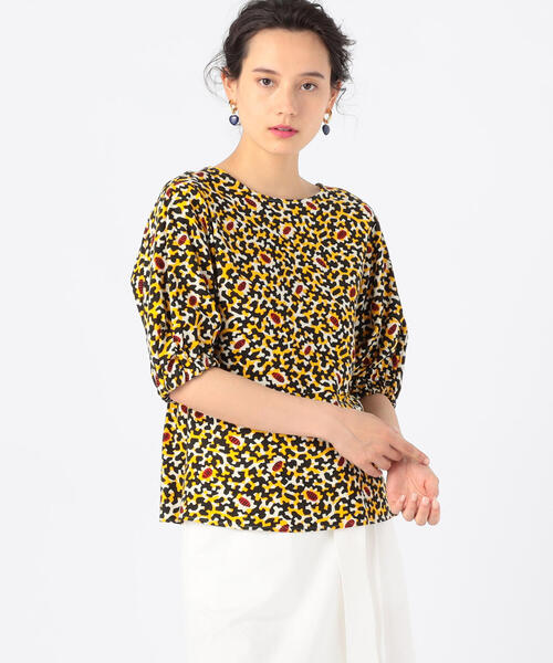 「SOULEIADO」 半袖ブラウス 36 イエロー系その他 レディース_画像3