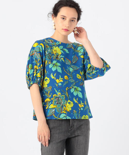 「SOULEIADO」 半袖ブラウス 36 イエロー系その他 レディース_画像5