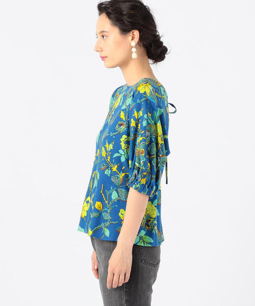 「SOULEIADO」 半袖ブラウス 36 イエロー系その他 レディース_画像6