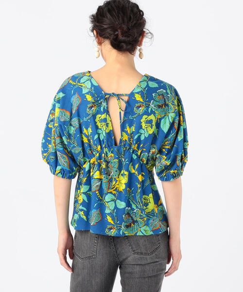 「SOULEIADO」 半袖ブラウス 36 イエロー系その他 レディース_画像7