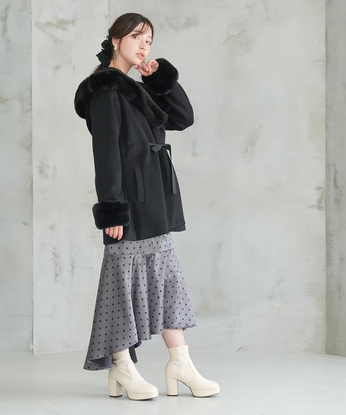 ASTORIA ODIER（アストリアオディール） コート アウター フードファー