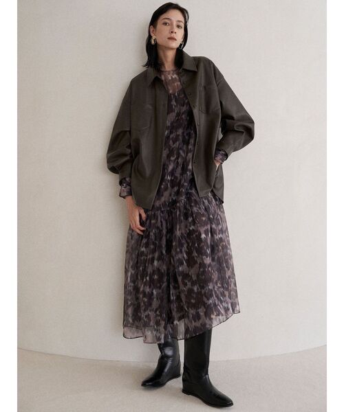 ELENDEEK（エレンディーク） ワンピース ブラードプリントワンピース