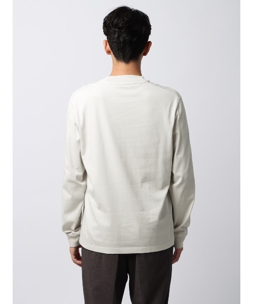 tシャツ Tシャツ 長袖 ウォッシャブル プレーティング天竺 無地 メンズ 