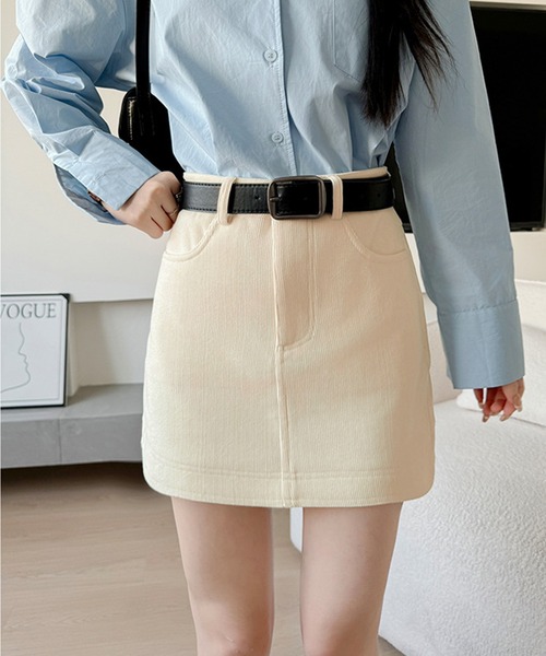 IRADOWL（アイラドール） スカート ハイウエストコーデュロイミニ