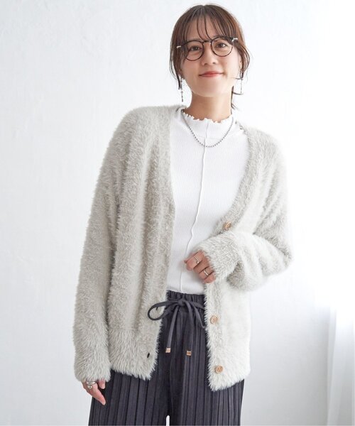 ikka（イッカ） カーディガン フェザーVネックカーディガン
