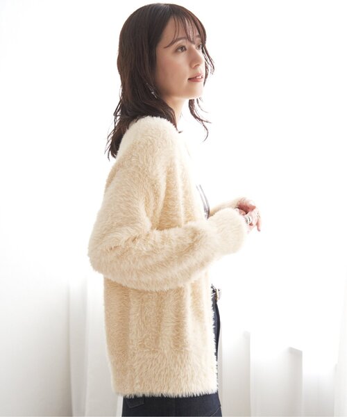 ikka（イッカ） カーディガン フェザーVネックカーディガン
