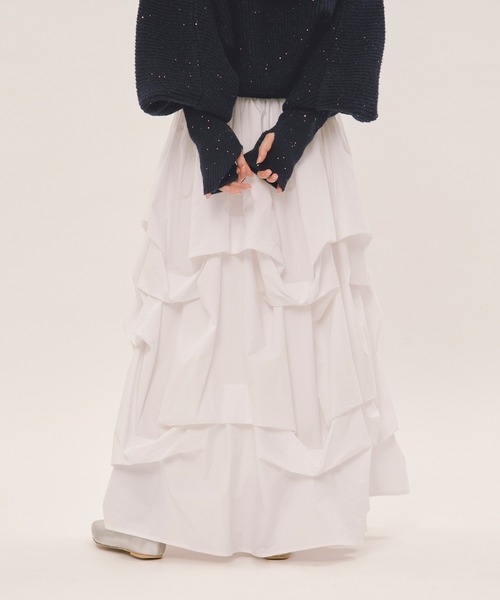 loin nuit スカート tuck design volume skirt / タックデザイン