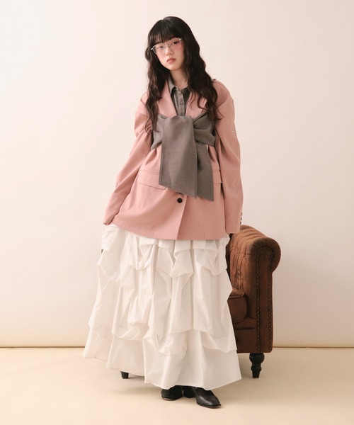 loin nuit ロング スカート 夏 tuck design volume skirt / タック loin nuit ロング スカート 夏 tuck design volume skirt / タック