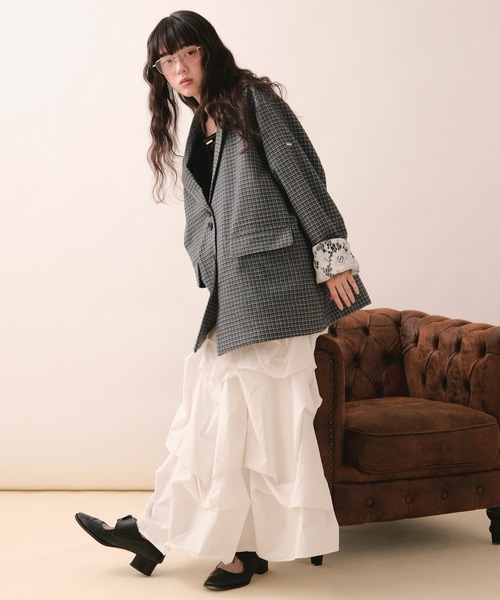 loin nuit ロング スカート 夏 tuck design volume skirt / タック loin nuit ロング スカート 夏 tuck design volume skirt / タック