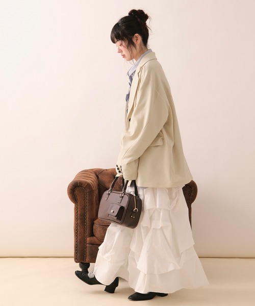 loin nuit ロング スカート 夏 tuck design volume skirt / タック