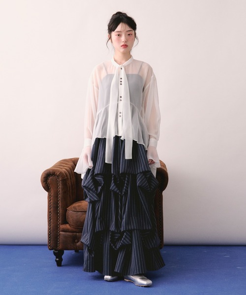 loin nuit スカート tuck design volume skirt / タックデザイン