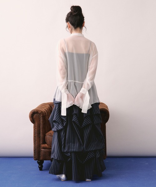 loin nuit スカート tuck design volume skirt / タックデザイン