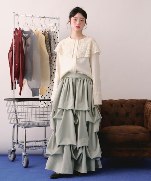 loin nuit スカート tuck design volume skirt / タックデザイン