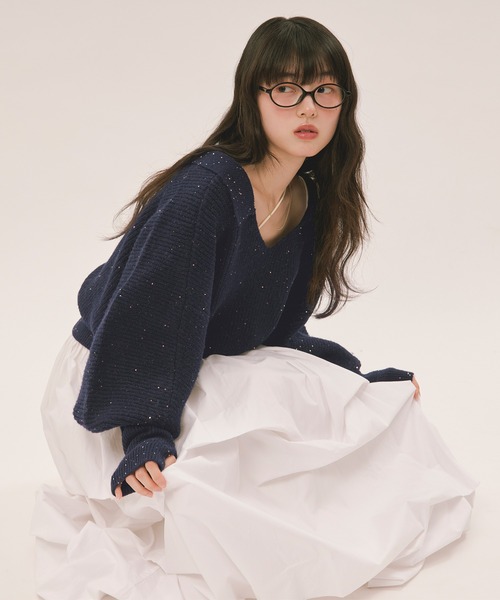 loin nuit スカート tuck design volume skirt / タックデザイン