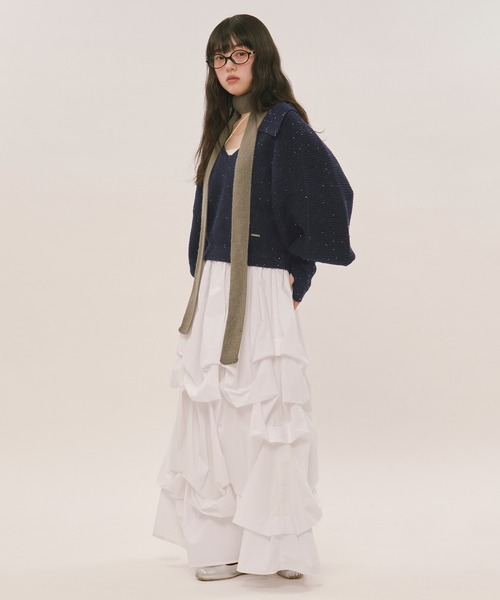 loin nuit スカート tuck design volume skirt / タックデザイン