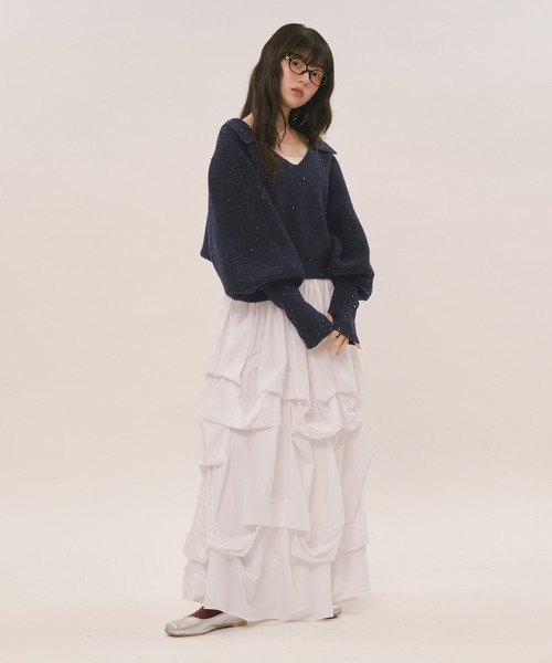 loin nuit スカート tuck design volume skirt / タックデザイン