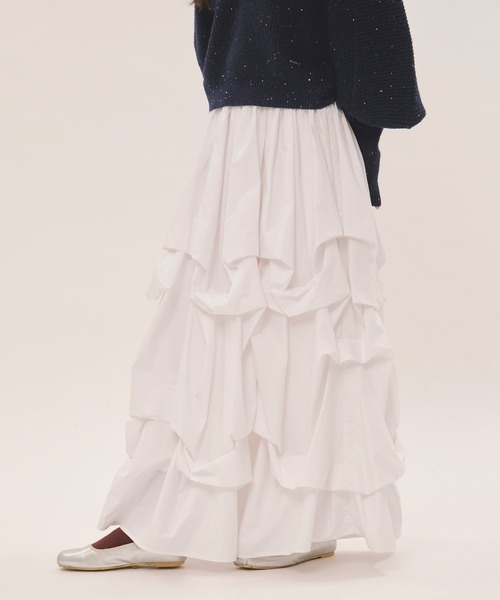 loin nuit スカート tuck design volume skirt / タックデザイン