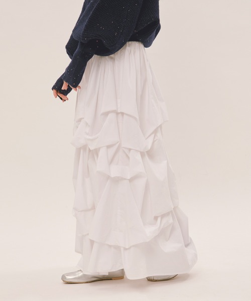 loin nuit スカート tuck design volume skirt / タックデザイン