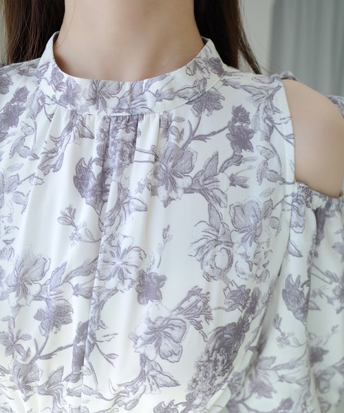 「mily bilet」 半袖ワンピース LARGE グレー レディース_画像2