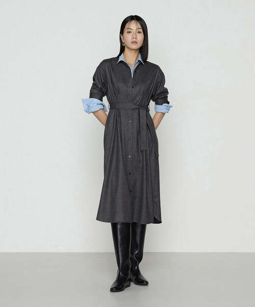 【極美品】 M.&KYOKO エムアンドキョウコ ロングチュニック　ワンピース 極美品】 M.&KYOKO エムアンドキョウコ ロングチュニック ワンピース