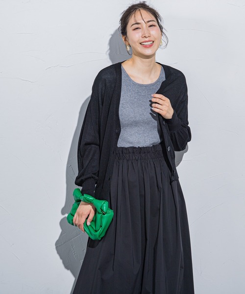 「VICKY」 カーディガン M レッド レディース_画像8