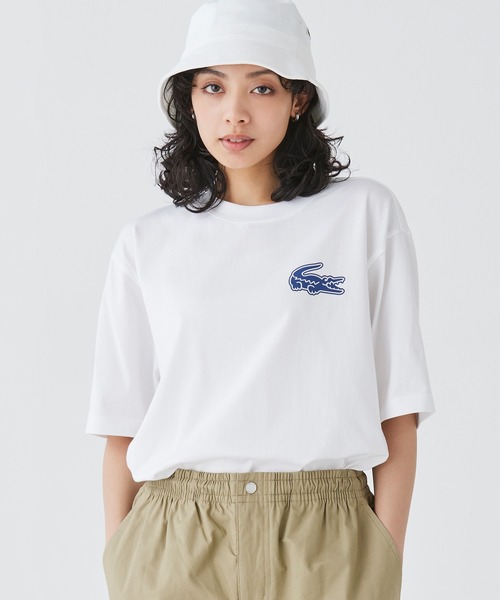 「LACOSTE」 半袖Tシャツ 6 ブラック メンズ_画像9