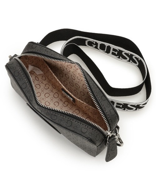 【ブラック(BLA)】GUESS ショルダーバッグ (W)FLEURA Bxd Mini Camera Xbody GUESS｜GUESS ショルダーバッグ (W)FLEURA Bxd Mini Camera Xbody