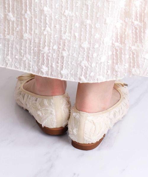 「artemis by DIANA」 バレエシューズ 25.0cm アイボリー レディース_画像7